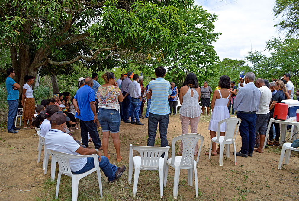 Cerimônia de transferência de posse do território ao povo Payayá