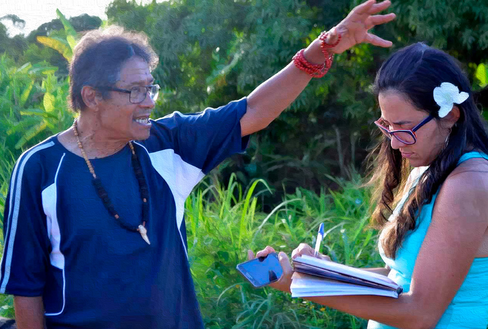 O cacique Juvenal Payayá e Jamille. Memória oral que colaborou para busca de documentos e manuscritos