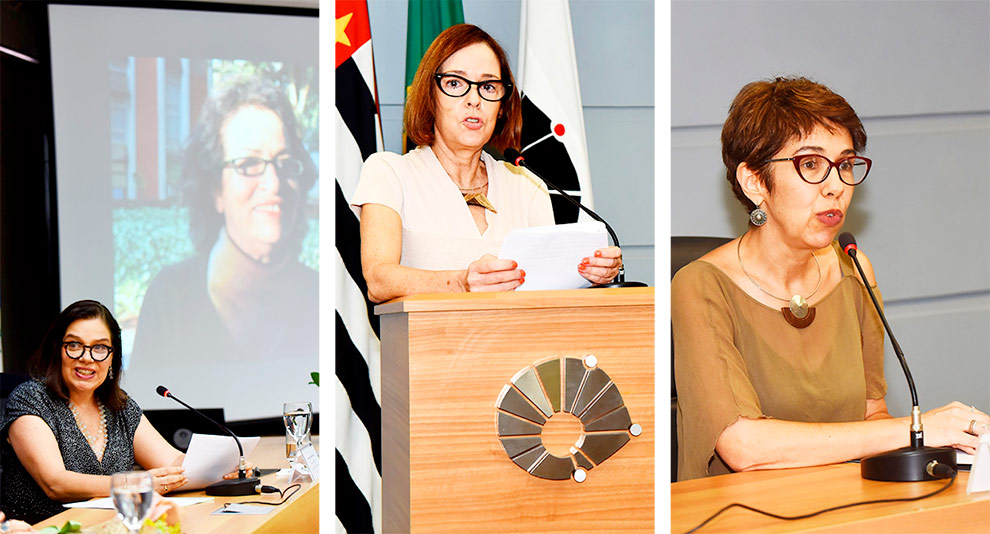 Professoras Maria Filomena Gregori, Heloisa Pontes e Andréa Galvão prestaram homenagem à Guita Debert
