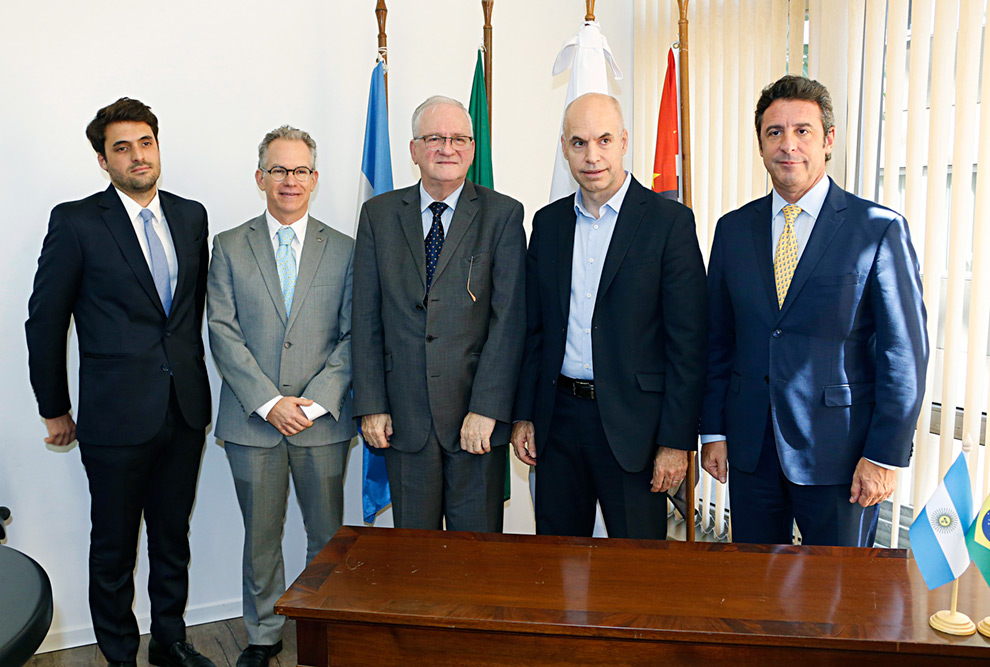 Da esq. p/ dir., Conejero, Knobel, Zago, Rodríguez e Magariños