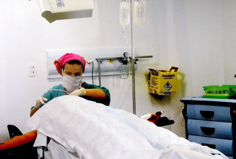Paciente internado em unidade hospitalar