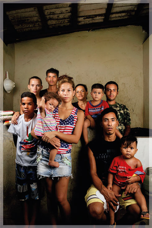 familia de imigrantes Venezuelanos
