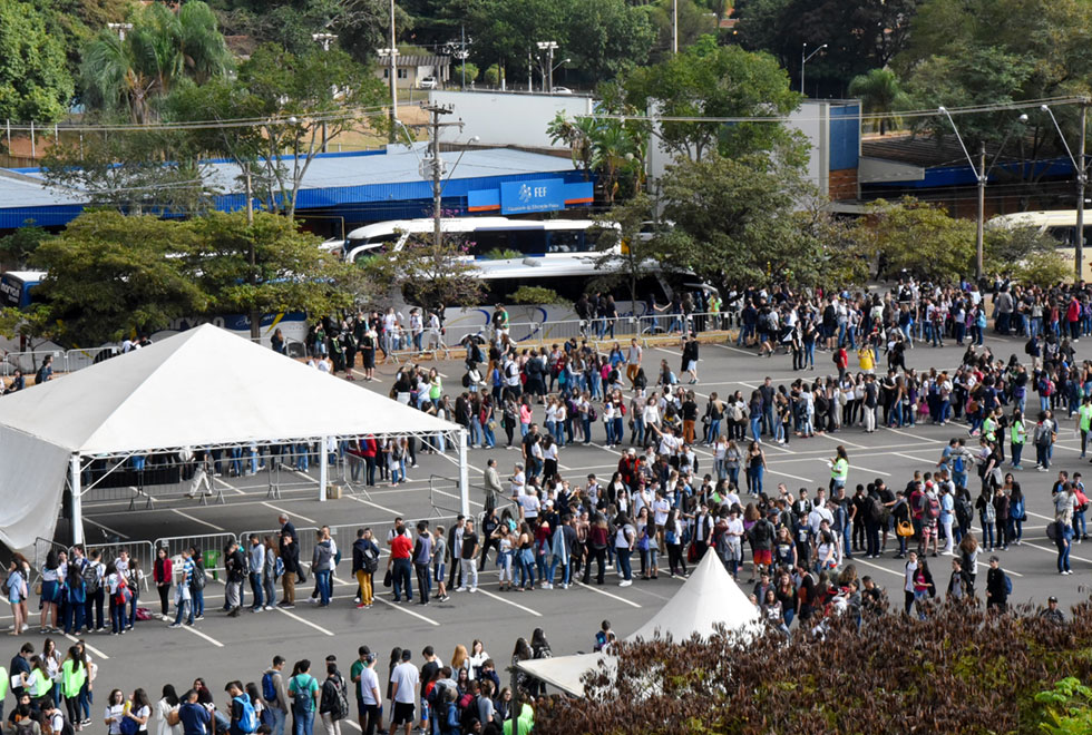 Delegações chegando na UPA 2018