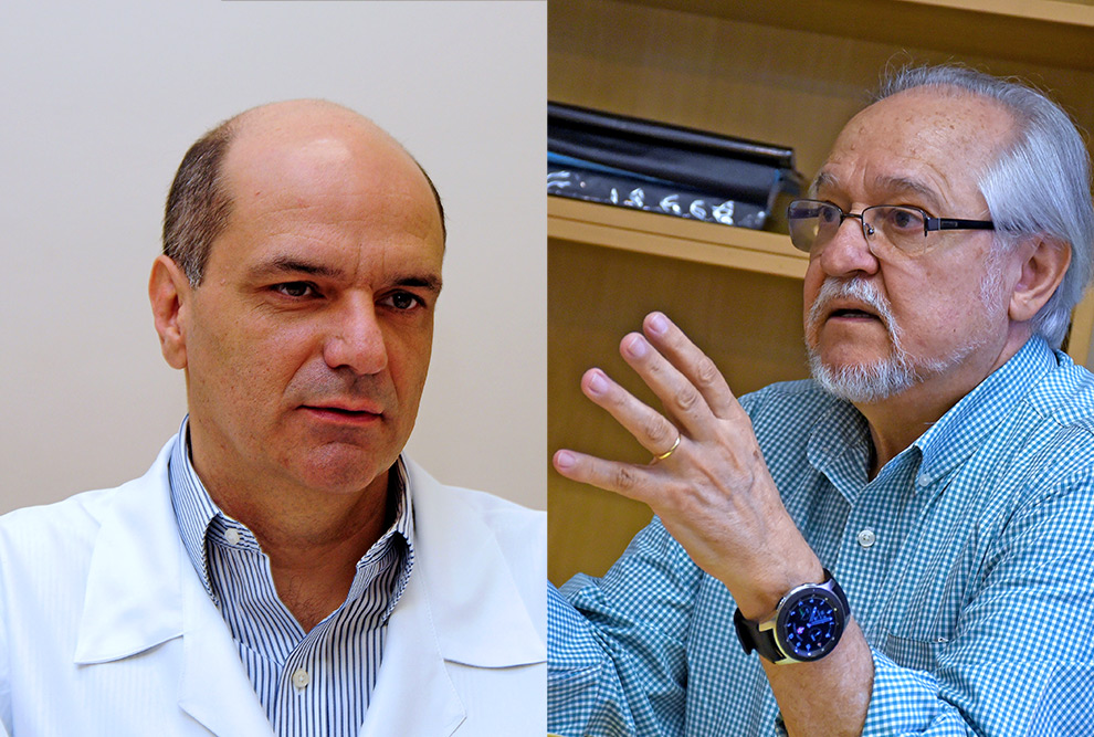 Luiz Carlos Kretly, professor da FEEC e coordenador do grupo de trabalho criado pela Reitoria | Professor Celso Darío Ramos, responsável pelo Serviço de Medicina Nuclear da Unicamp