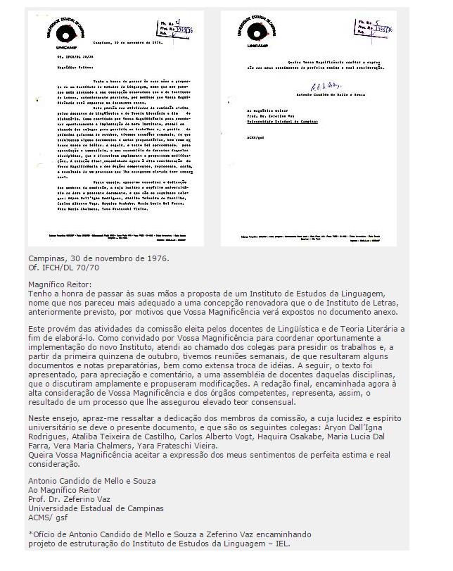 Morre Antonio Candido  Unicamp