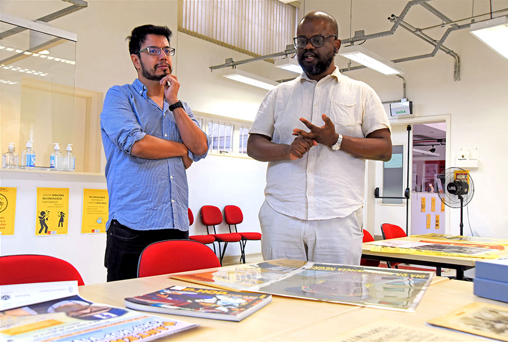 Os professores Aldair e Mario Medeiros :