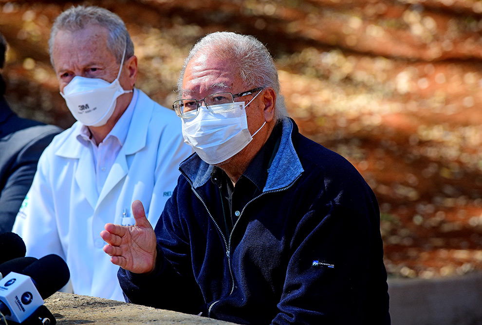 Manoel Barros Bértolo, diretor-executivo da Diretoria Executiva da Área da Saúde - Deas. |Francisco Hideo Aoki, coordenador dos testes com a vacina na Unicamp.