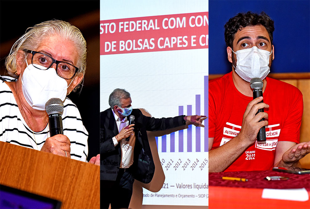 Silvia Gatti, reitor Antonio Meirelles e Sávio Cavalcante: A Ciência em defesa da vida 