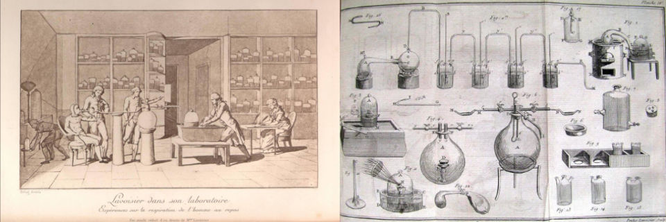 Cotidiano no laboratório de Lavoisier