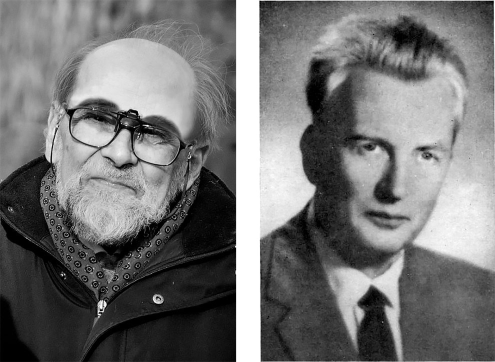 Lech Dubikajtis (à esquerda), aluno e assistente de Stanisław Jaśkowski (à direita): artigos em parceria sobre lógica discussiva 
