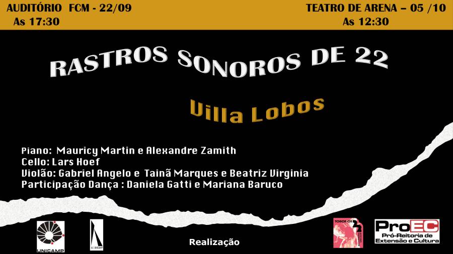 Cartaz de divulgação do evento Rastros Sonoros