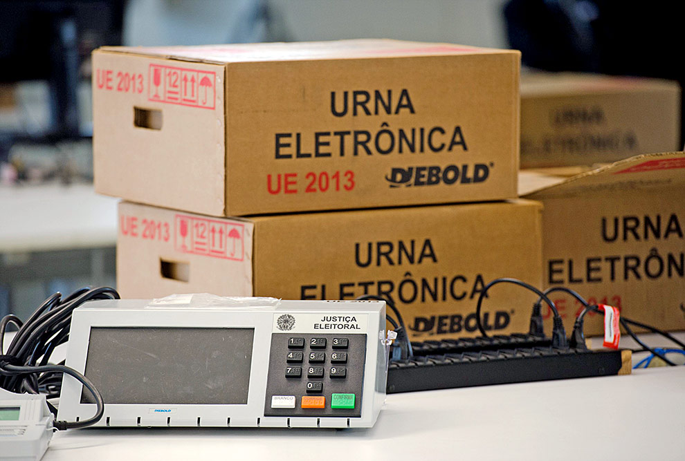 Urna eletrônica usada nas eleições brasileiras