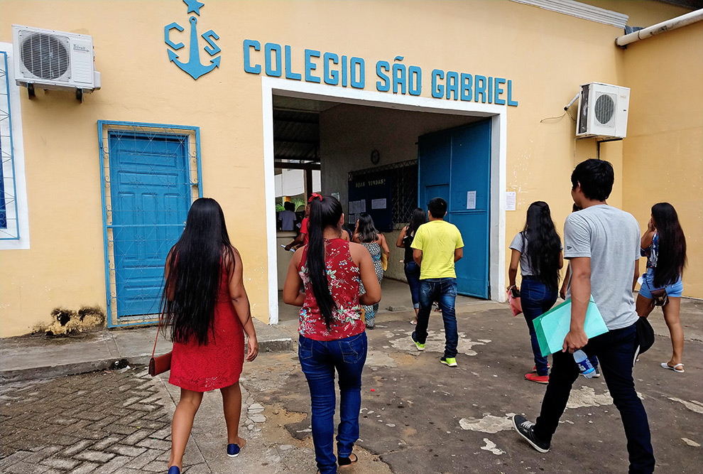 A movimentação foi grande em São Gabriel da Cachoeira, cidade com maior número de inscritos no vestibular indígena
