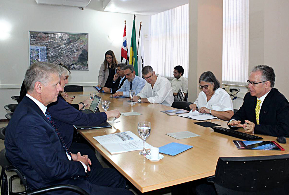 Reunião entre a dirigentes da Unicamp e Universidade de Cardiff