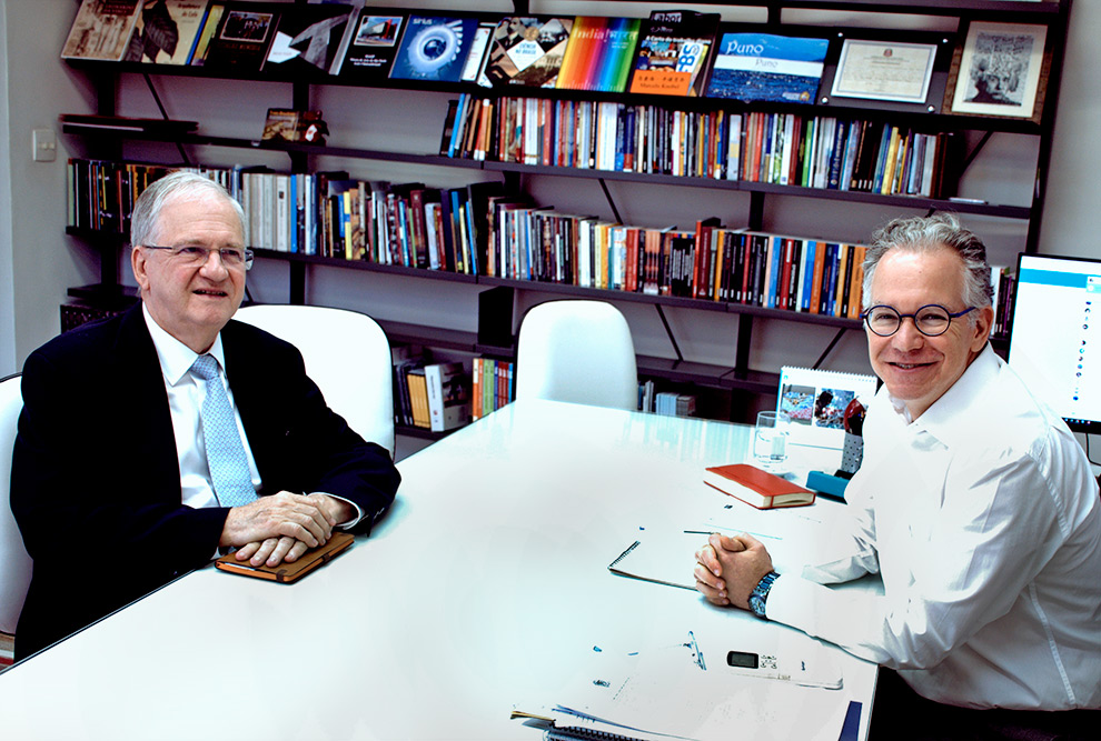 Frente a frente o presidente da Fapesp e o reitor da Unicamp