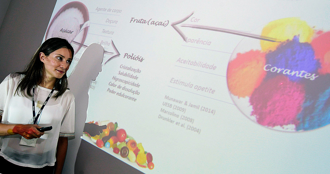 A pesquisadora Lidiane Bataglia da Silva: reduzindo as calorias pela metade A pesquisadora Lidiane Bataglia da Silva: reduzindo as calorias pela metade
