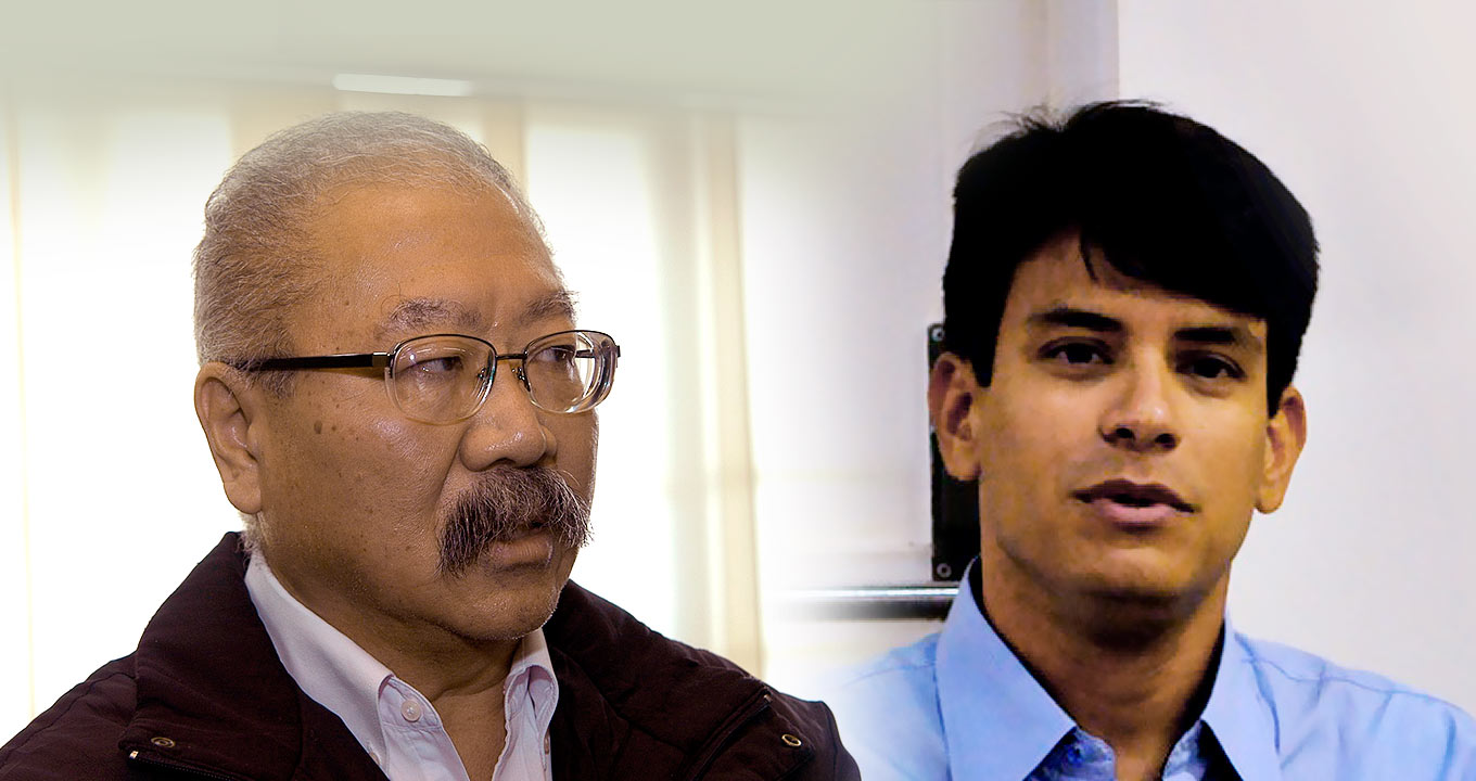 Os médicos Francisco Hideo Aoki e Felipe Monte Cardoso