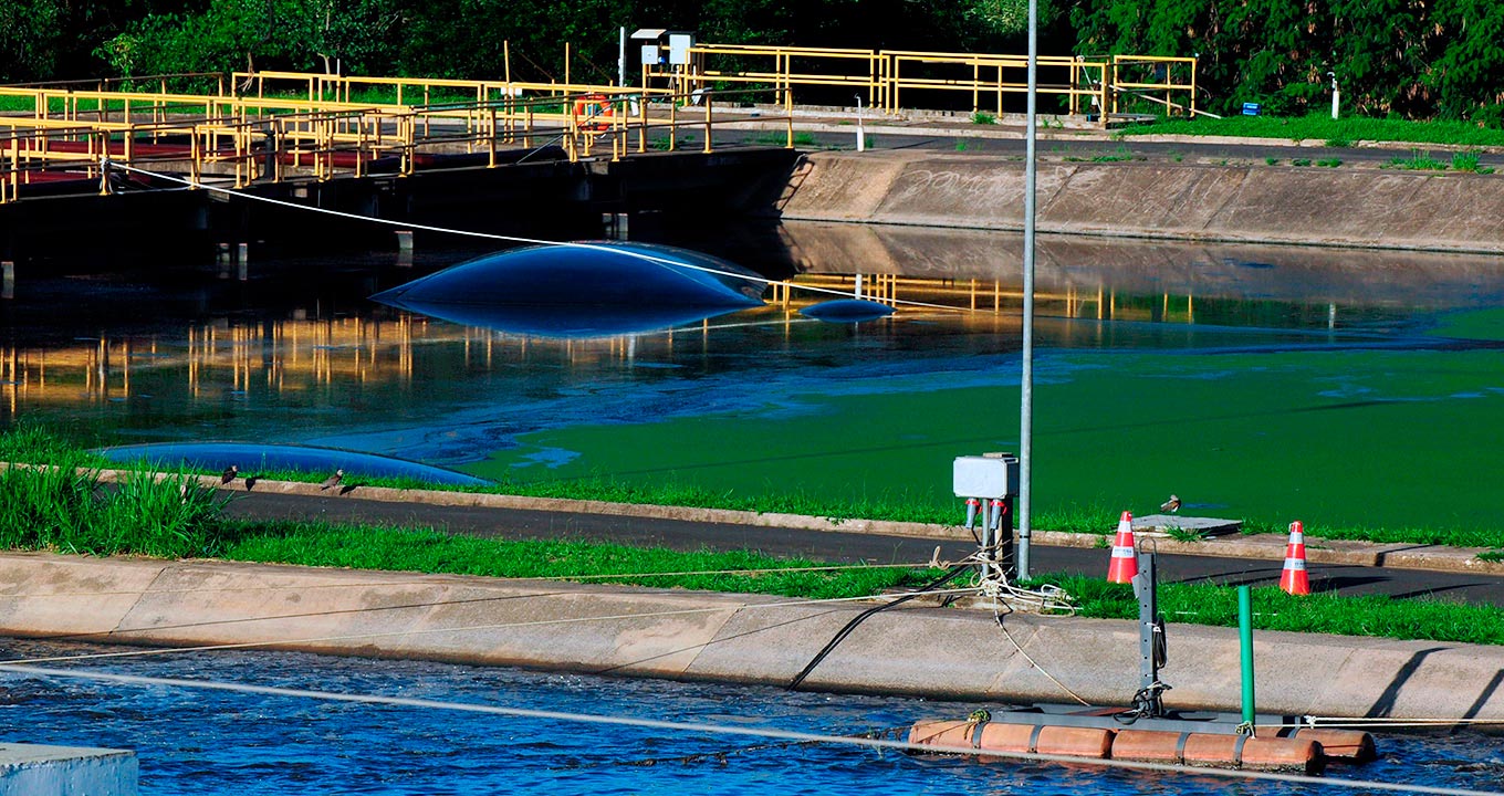 Estação de tratamento de água em Campinas | Foto: Antonio Scarpinetti