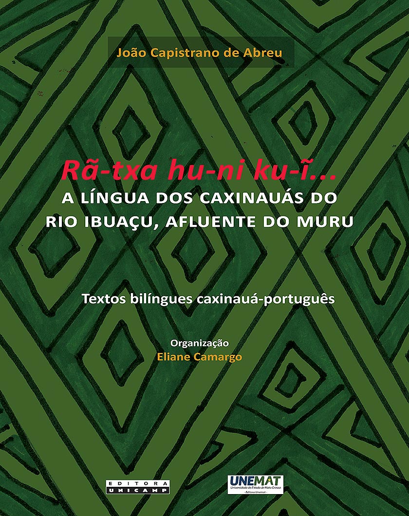 Capa do Livro Rã-txa hu-ni ku-ĩ... A língua dos Caxinauás do rio Ibuaçu, afluente do Muru