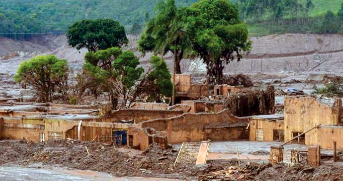 O mar de lama que matou Totó, 16ª vítima da tragédia | Foto: Portal Conexão Planeta