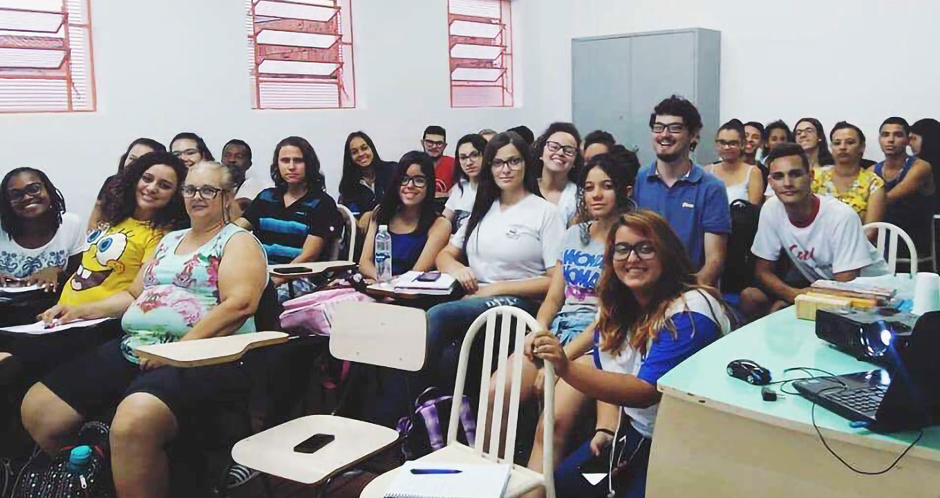 Sala de aula do Colmeia, cursinho pré-vestibular da Faculdade de Ciências Aplicadas (FCA) da Unicamp | Foto: Divulgação