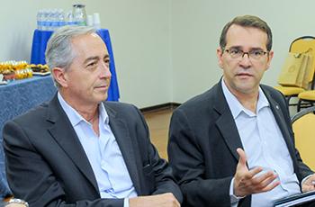 Catsicas, presidente executivo da Nestlé, e Alvaro Crósta