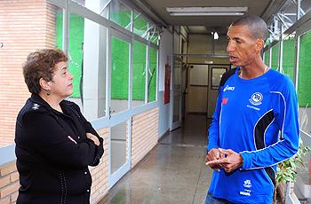 Denise Vaz, do Labex, e o corredor Solonei