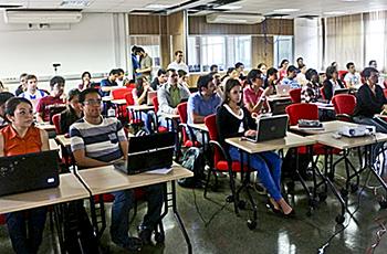 Participantes do Workshop de LaTeX e Git