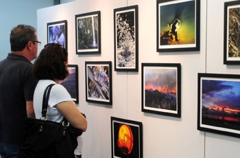 Visitantes e fotos da exposição de 2014