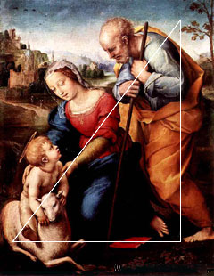 A sagrada família, de Rafael: o triângulo como uma das formas geométricas para idealizar a composição
