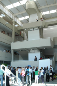 Interior do módulo do Instituto de Geociências inaugurado no último dia 8: 20 novos laboratórios (Foto: Antônio Scarpinetti)