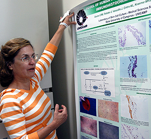 A médica dermatologista Beatriz Puzzi, coordenadora da pesquisa: resultados satisfatórios em testes com paciente (Foto: Antoninho Perri)