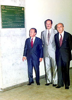 José Merzel (ao centro) e Paulo Gomes Romeo (à direita): dois nomes cogitados para a sucessão 