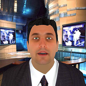 Modelo virtual de um apresentador de notícias: movimentação dos olhos e das sobrancelhas 