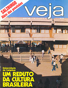 Capa da edição 352 da revista Veja, que chamava a atenção para a emergência cultural da Unicamp no cenário brasileiro