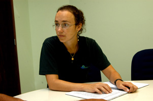 A química Erika Matoso, autora da pesquisa: "O PVAc entra em vários processamentos". (Foto: Antoninho Perri)