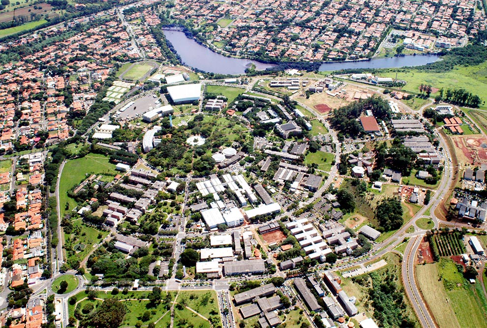 aerial image of Unicamp
