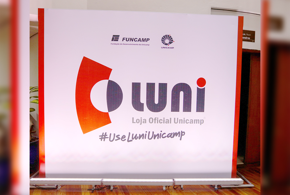 Logotipo da nova marca da loja oficial da Unicamp, criado em 2024.